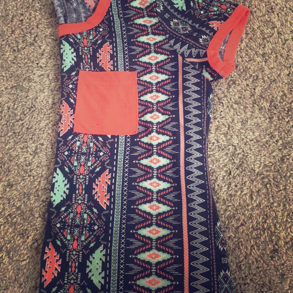 No Boundaries Aztec Print T